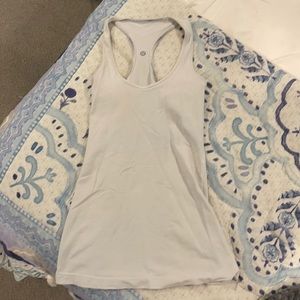 lululemon all white tank